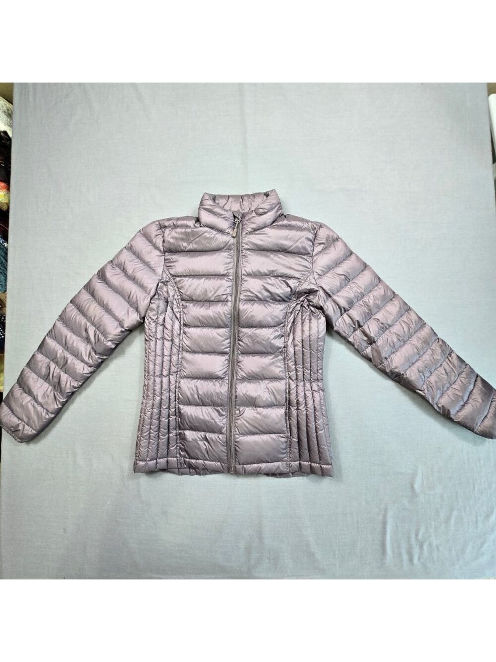 32 Degrees XS Womens Puffer Jacket Gray Lightweight Down Packable Parka Coat